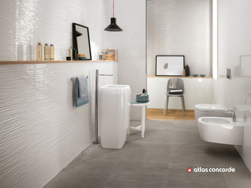 3D WALL DESIGN WAVE - White-paste 3D Wall Cladding by Atlas Concorde - view 2